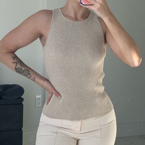 Banana Republic Ribbed Knit Shell Tank Top